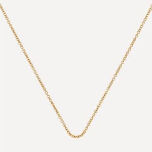 MONICA VINADER 14K Gold Plated Vermeil Silver Fine Chain Necklace NWT
